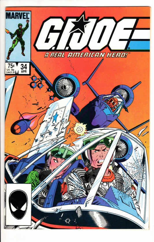 Marvel Comics G.I. Joe: A Real American Hero #34 [GOOD]