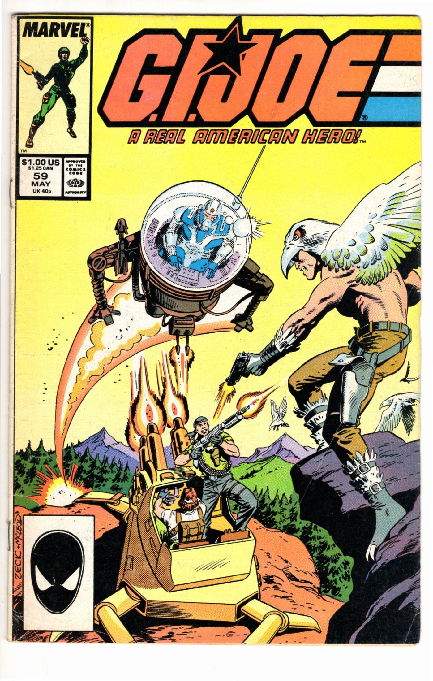 Marvel Comics G.I. Joe: A Real American Hero #59 [GOOD]