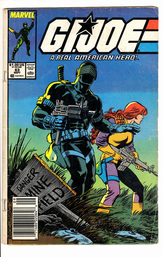 Marvel Comics G.I. Joe: A Real American Hero #63 [GOOD]