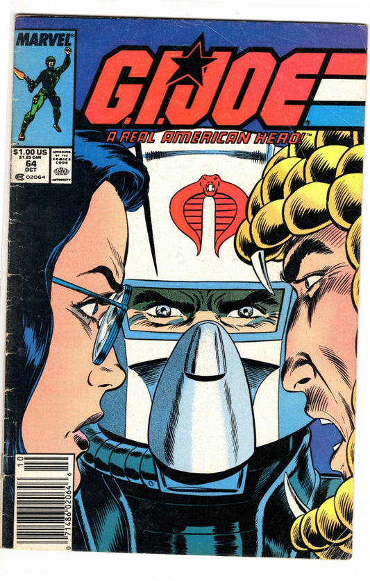 Marvel Comics G.I. Joe: A Real American Hero #64 [GOOD]