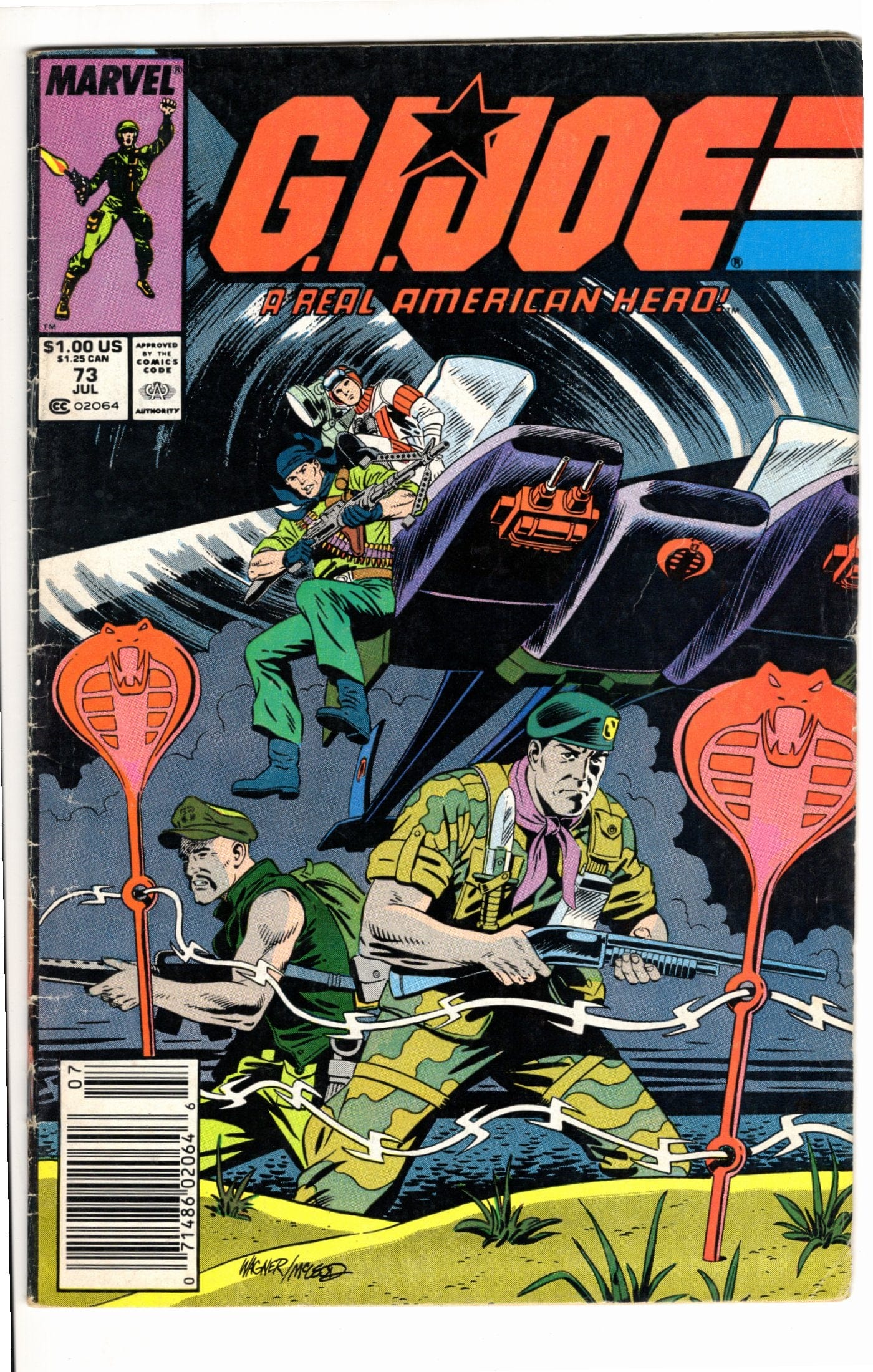 Marvel Comics G.I. Joe: A Real American Hero #73 [GOOD]