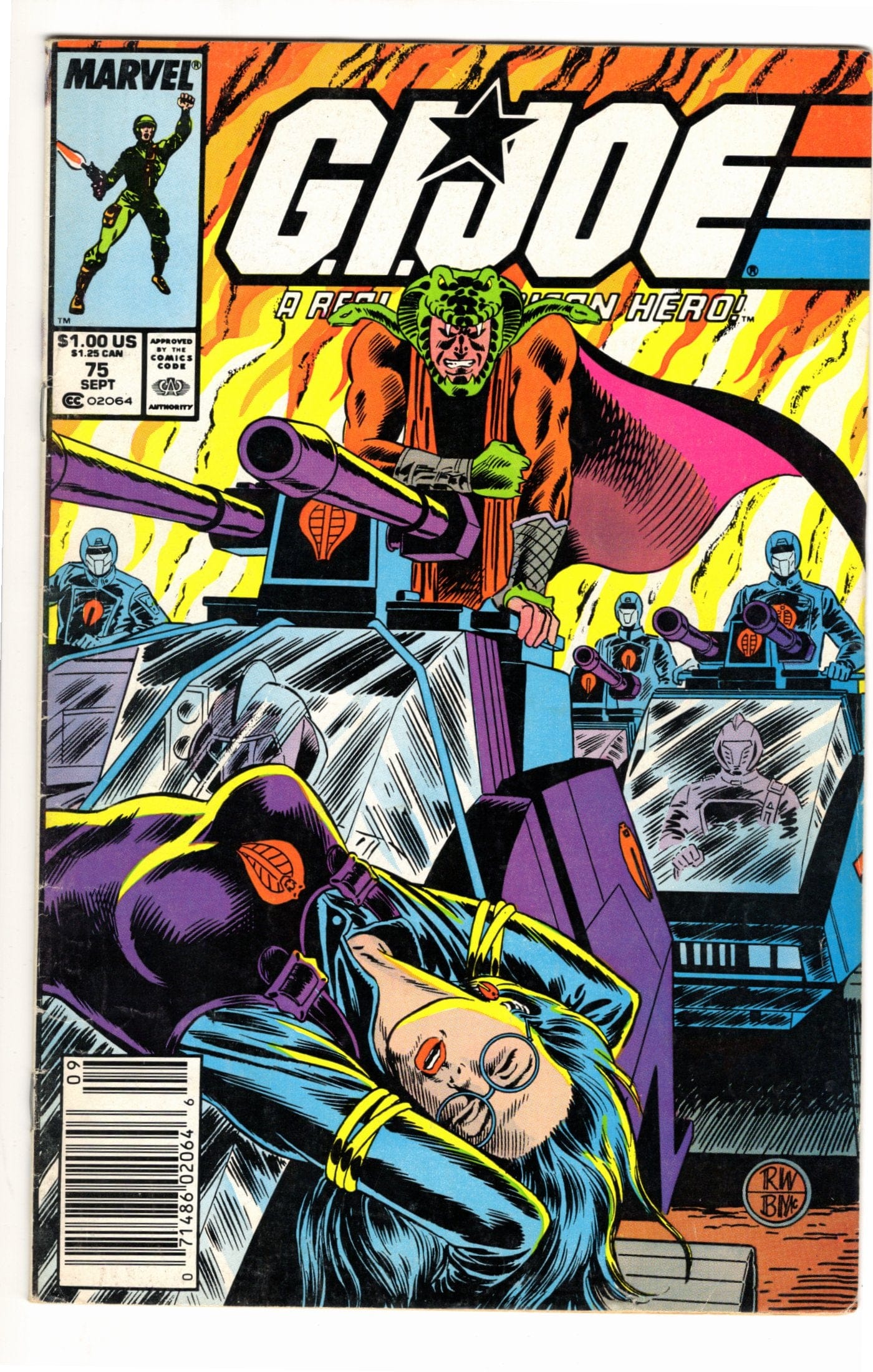 Marvel Comics G.I. Joe: A Real American Hero #75 [GOOD]