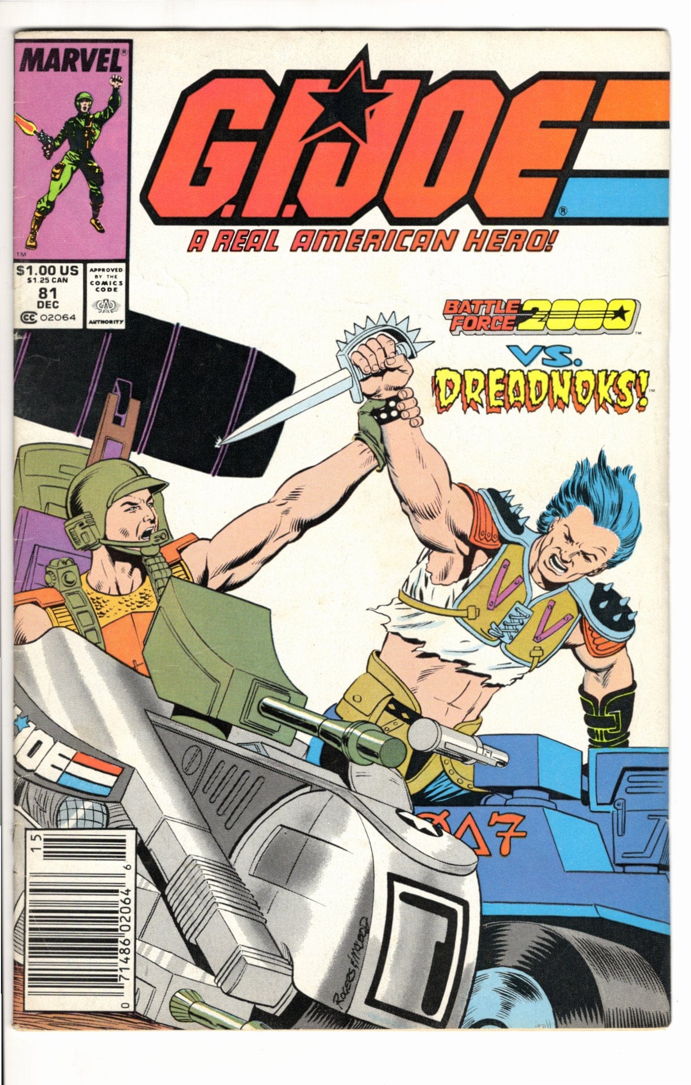 Marvel Comics G.I. Joe: A Real American Hero #81 [GOOD]