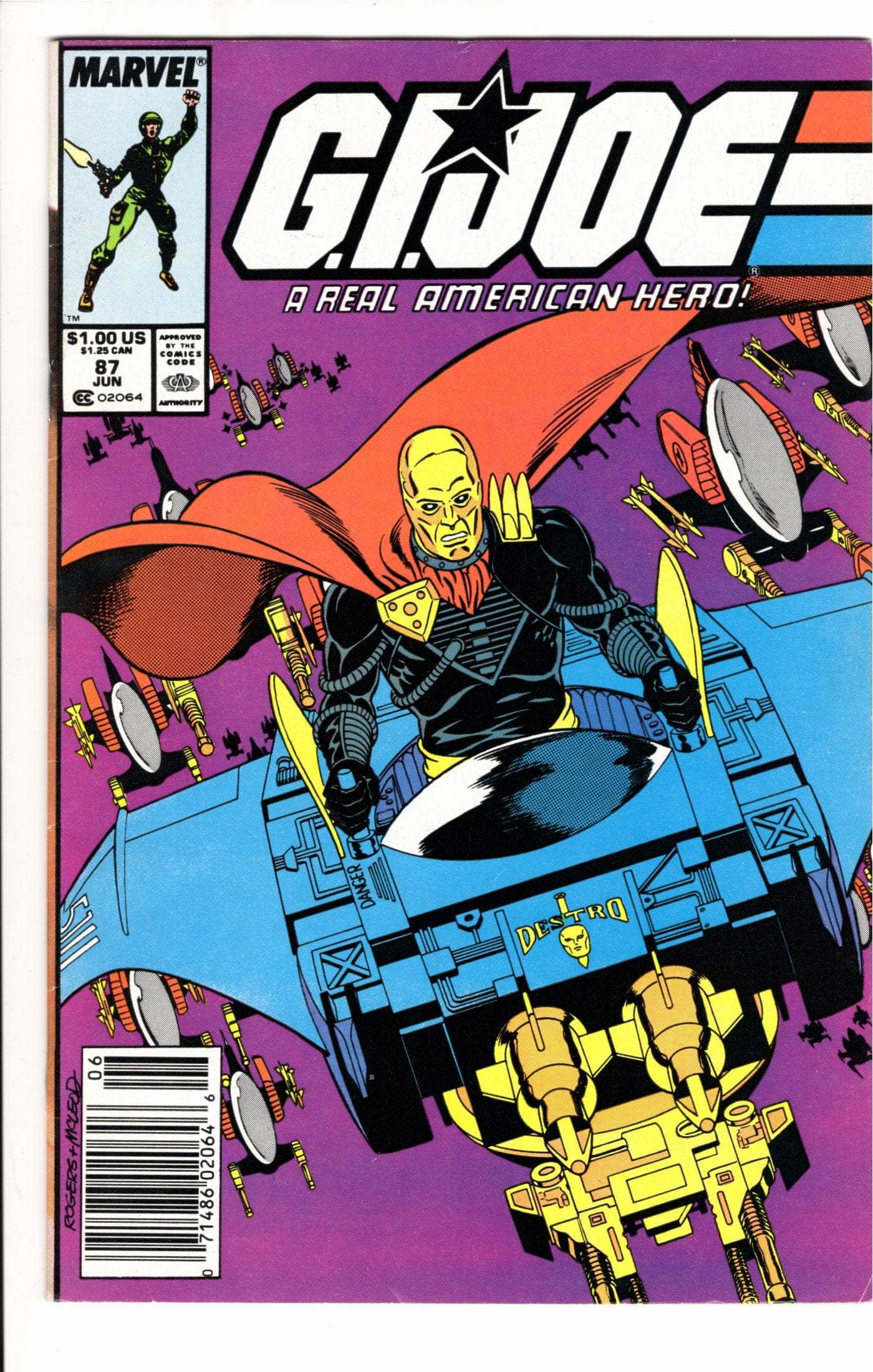 Marvel Comics G.I. Joe: A Real American Hero #87 [GOOD]