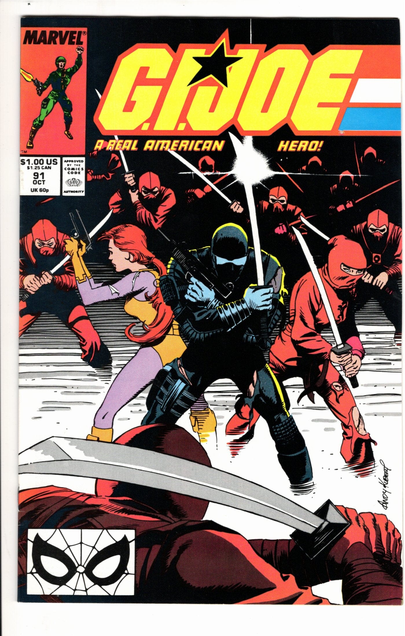 Marvel Comics G.I. Joe: A Real American Hero #91 [GOOD]