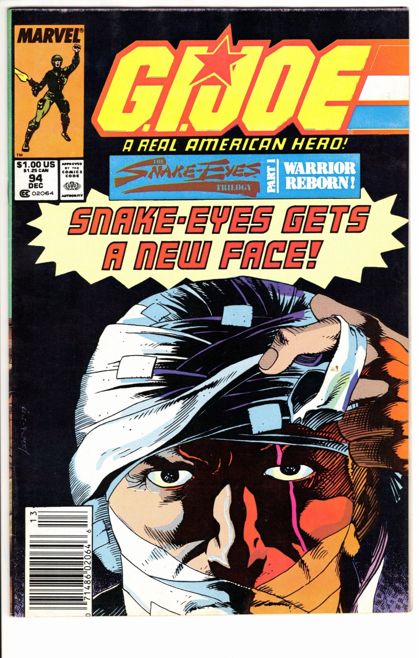 Marvel Comics G.I. Joe: A Real American Hero #94 [GOOD]