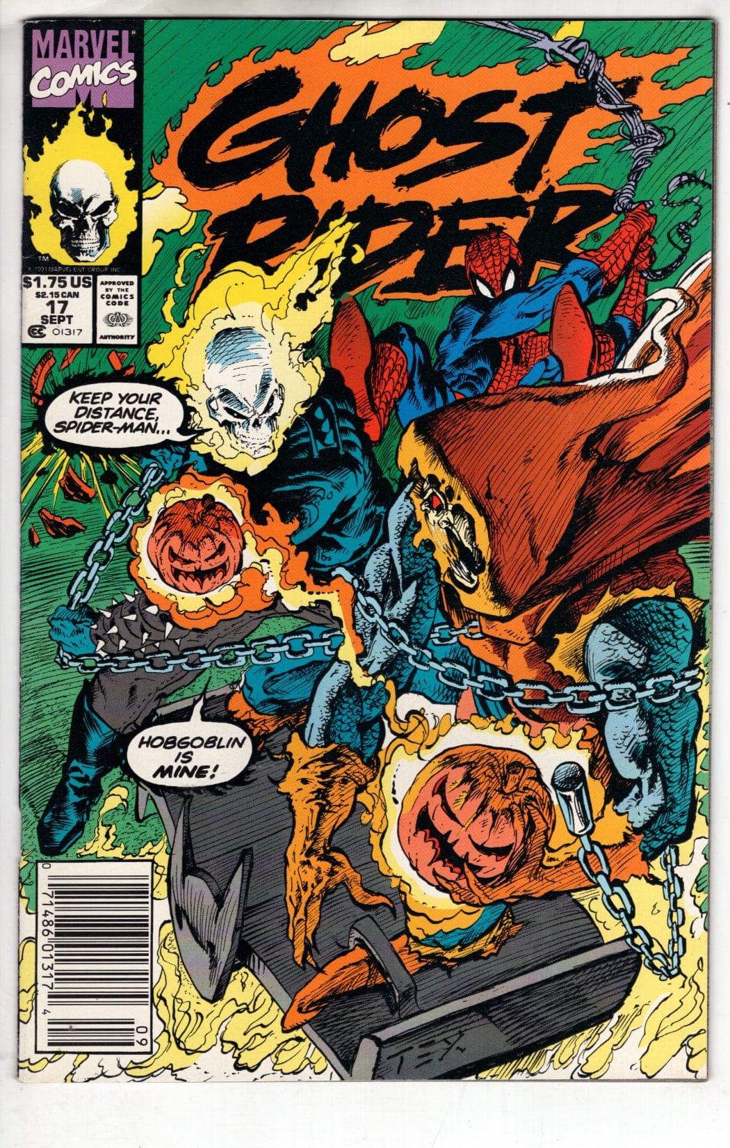 Marvel Comics Ghost Rider #17 [FINE]