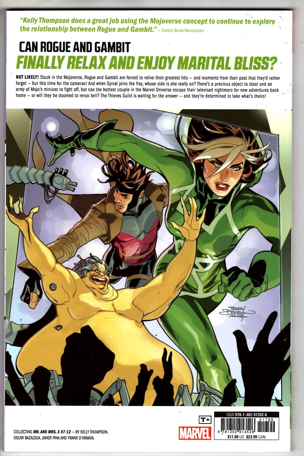 MARVEL COMICS Graphic Novels Mr And Mrs X TPB Volume 02 Gambit And Rogue Forever