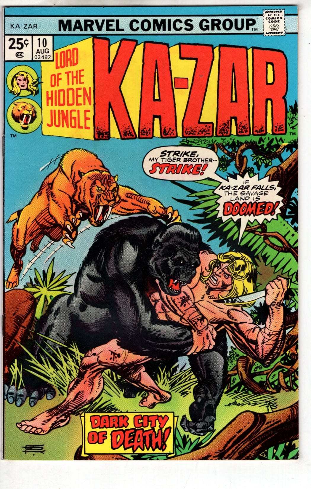 Marvel Comics Ka-Zar #10 [FN]