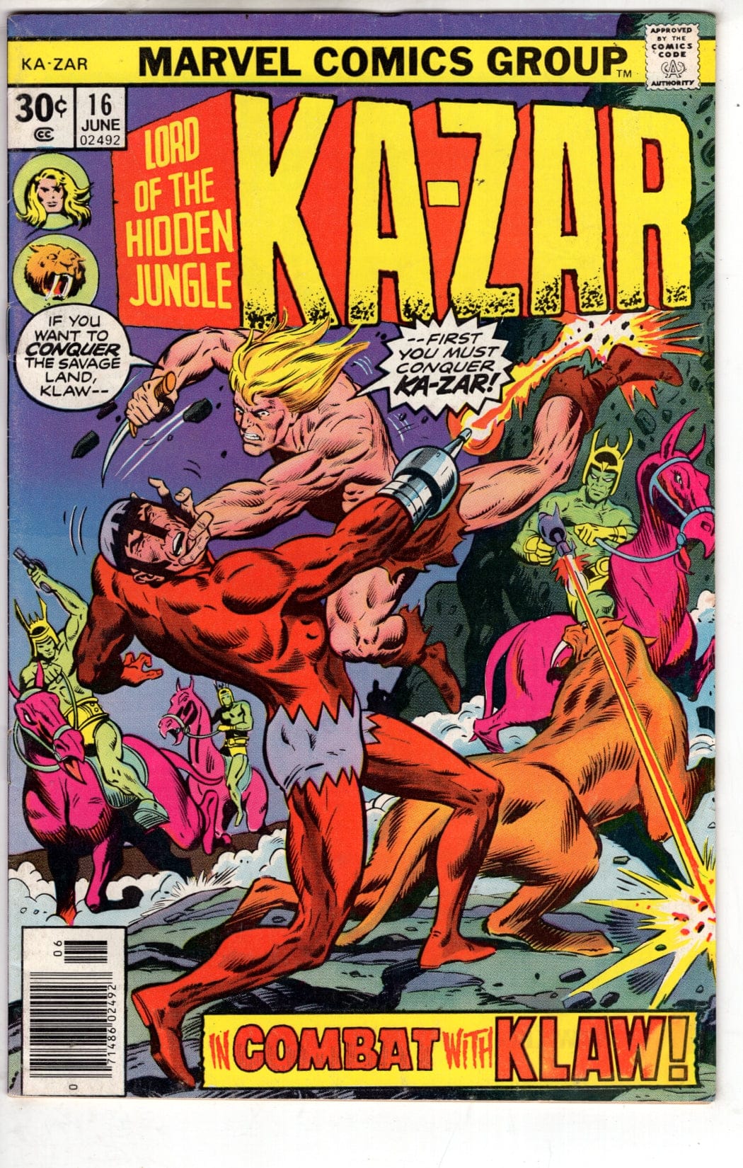 Marvel Comics Ka-Zar #16 [FN]