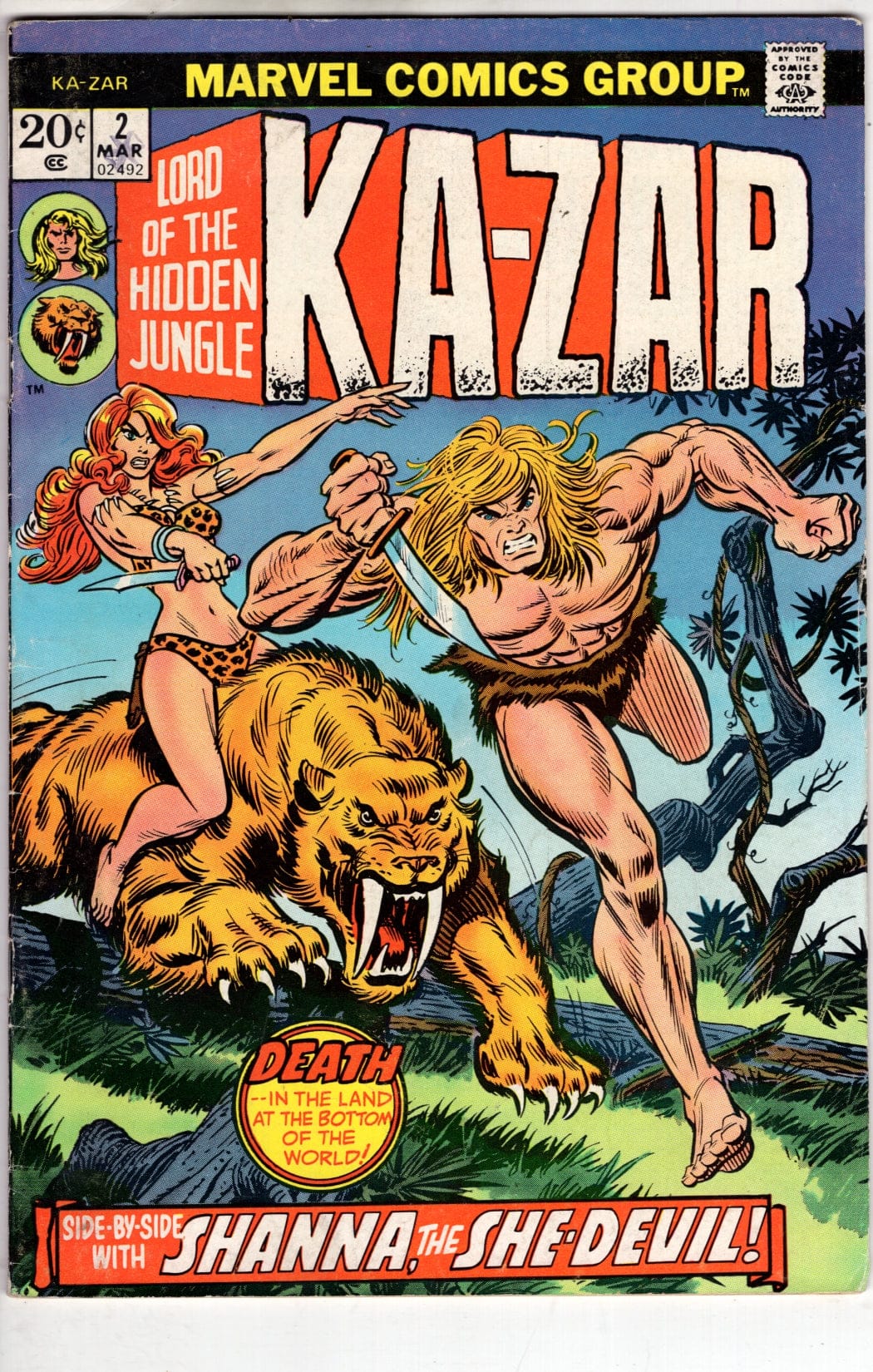 Marvel Comics Ka-Zar #2 [VG]