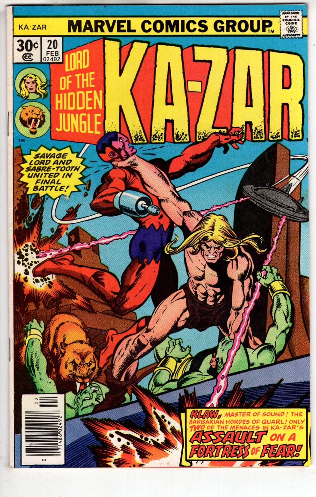 Marvel Comics Ka-Zar #20 [FN]