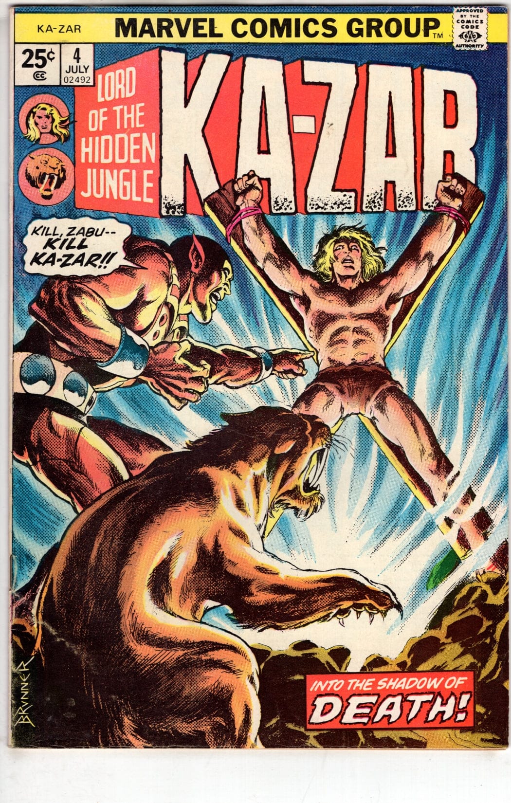 Marvel Comics Ka-Zar #4 [VG/FN]