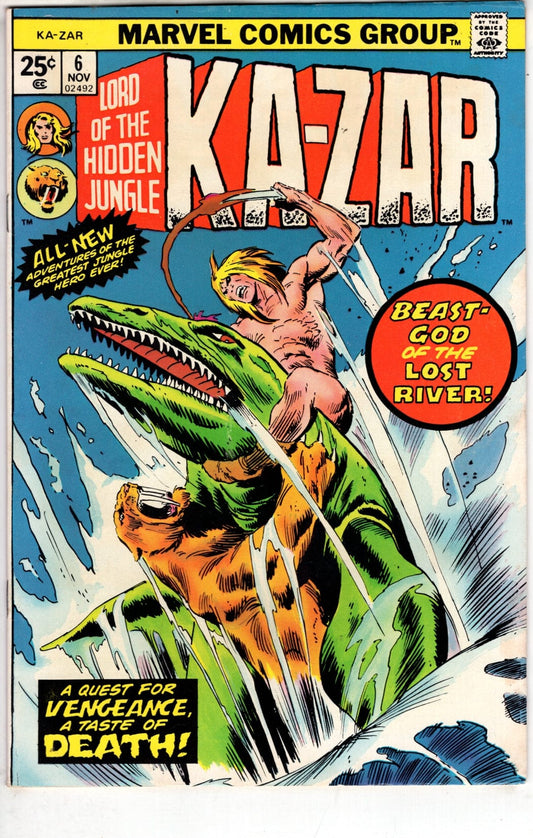 Marvel Comics Ka-Zar #6 [VG/FN]