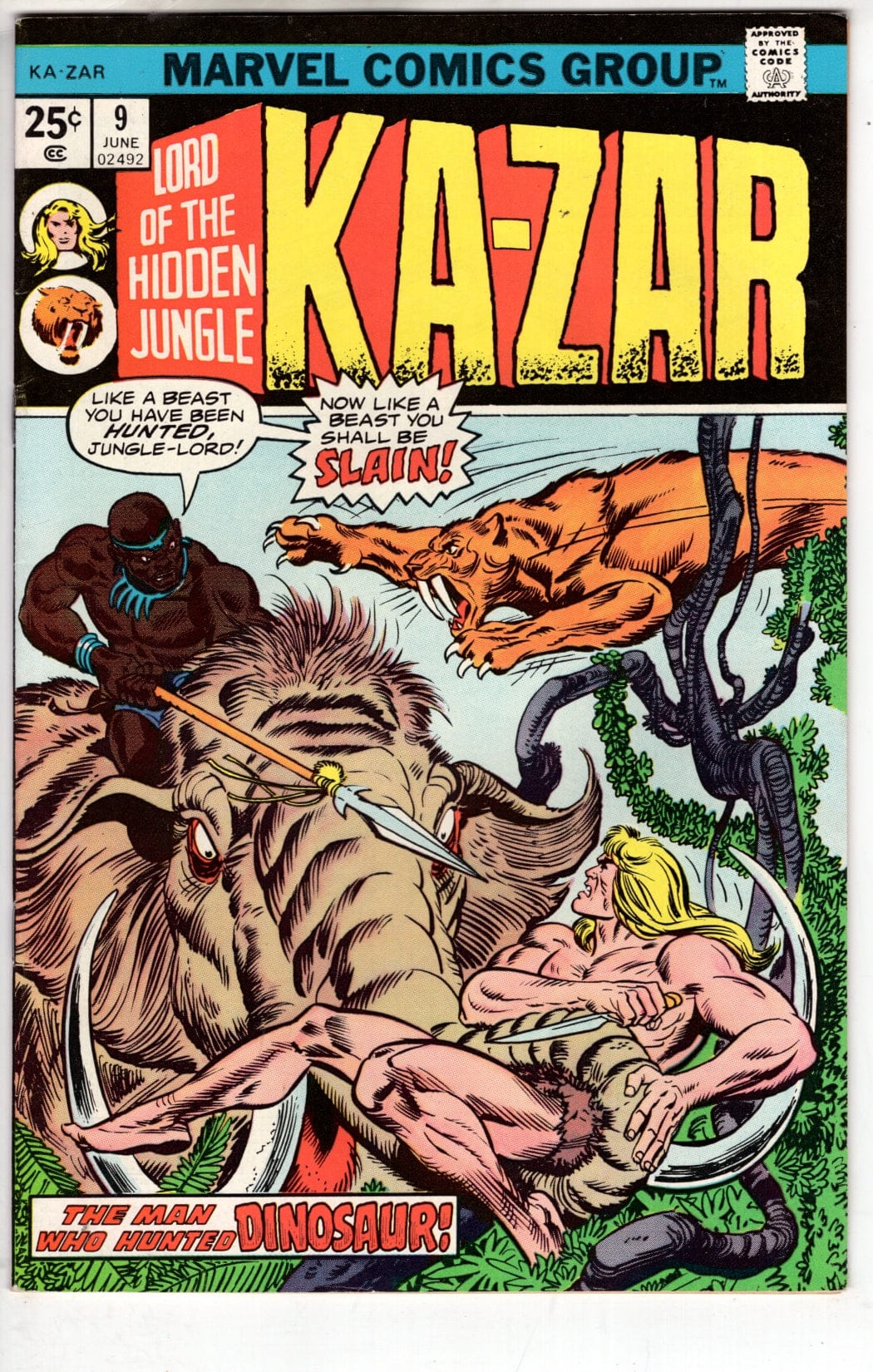 Marvel Comics Ka-Zar #9 [VG/FN]