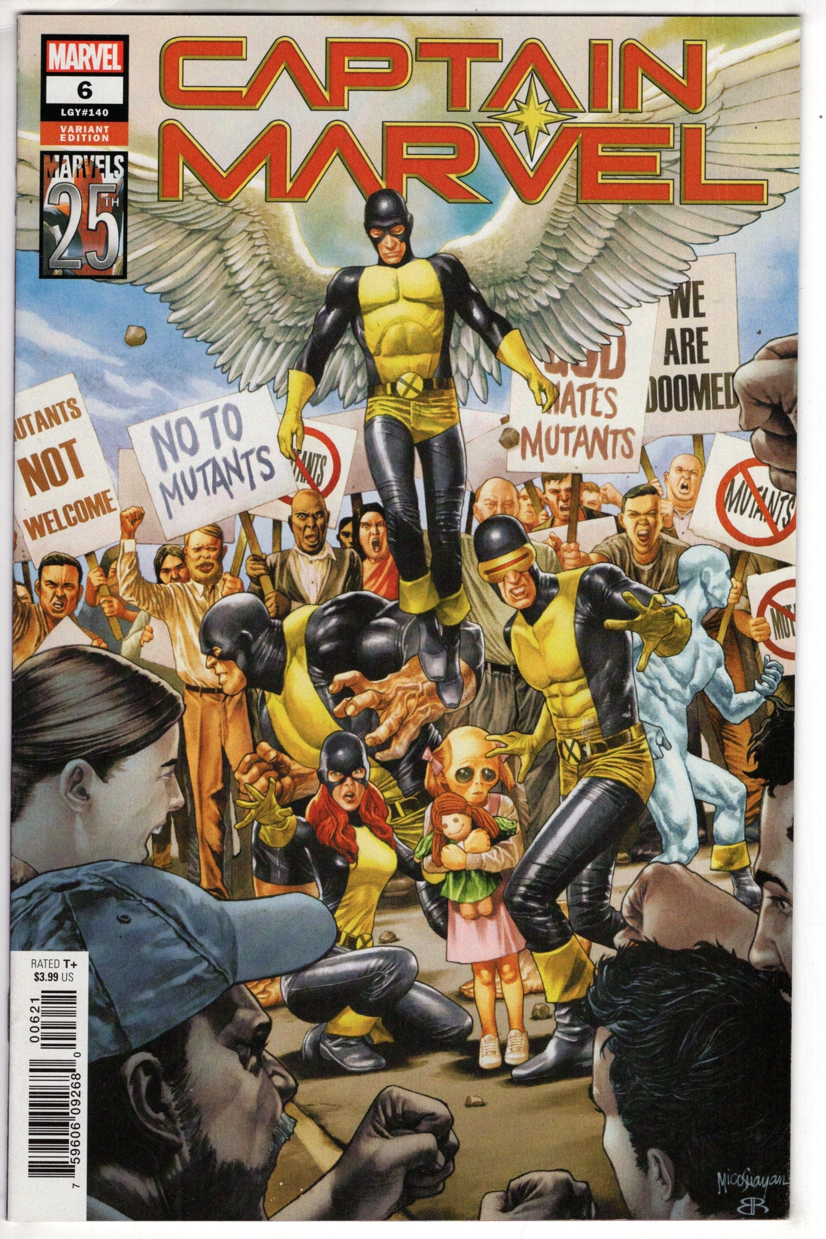 MARVEL COMICS MARVEL COMICS CAPTAIN MARVEL #6 SUAYAN MARVELS 25TH TRIBUTE VAR