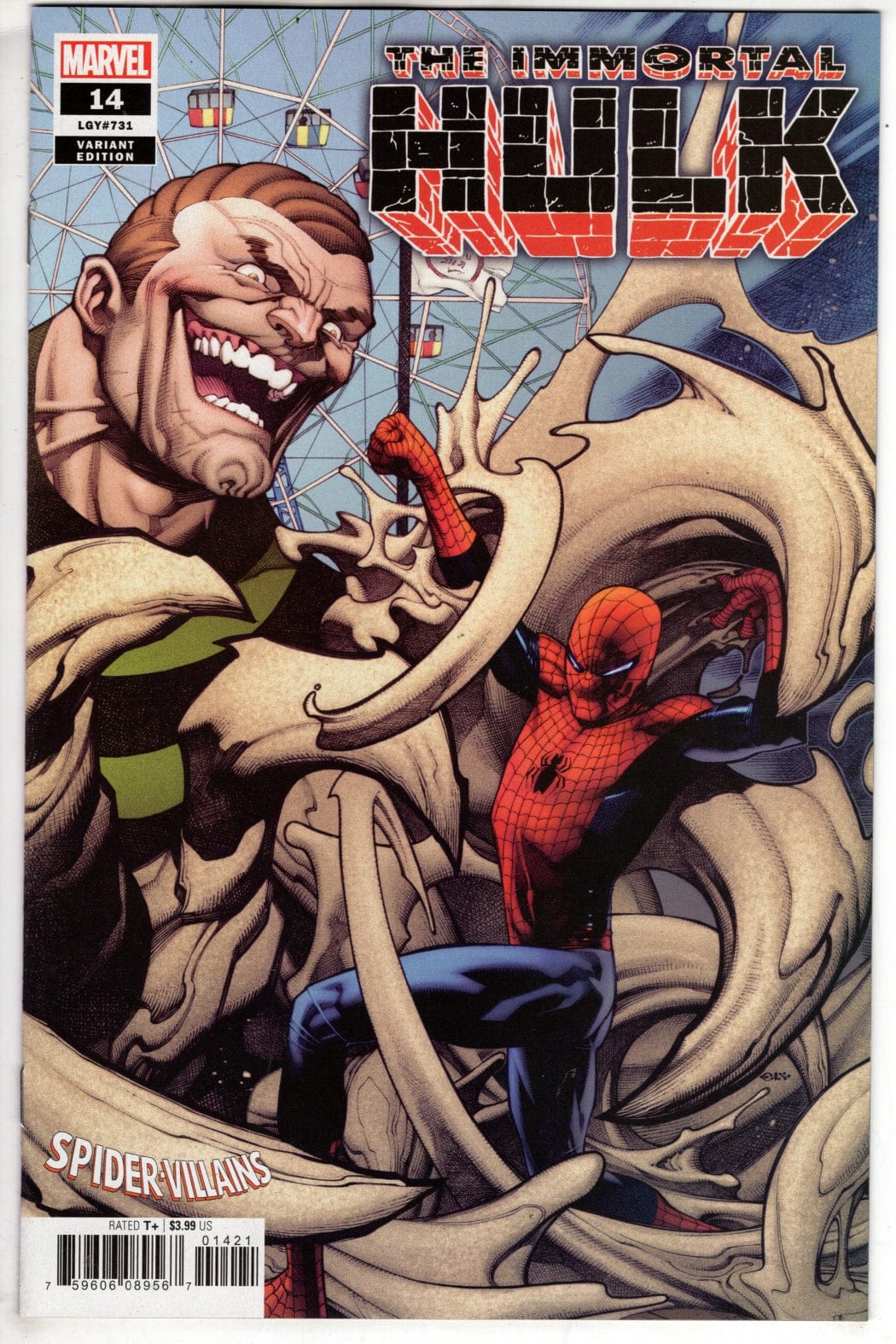 MARVEL COMICS MARVEL COMICS IMMORTAL HULK #14 STEVENS SPIDER-MAN VILLAINS VAR [NM/VF]