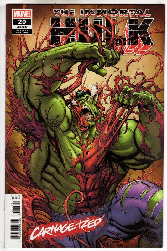 MARVEL COMICS MARVEL COMICS IMMORTAL HULK #20 BRADSHAW CARNAGE-IZED VAR [VF\NM]