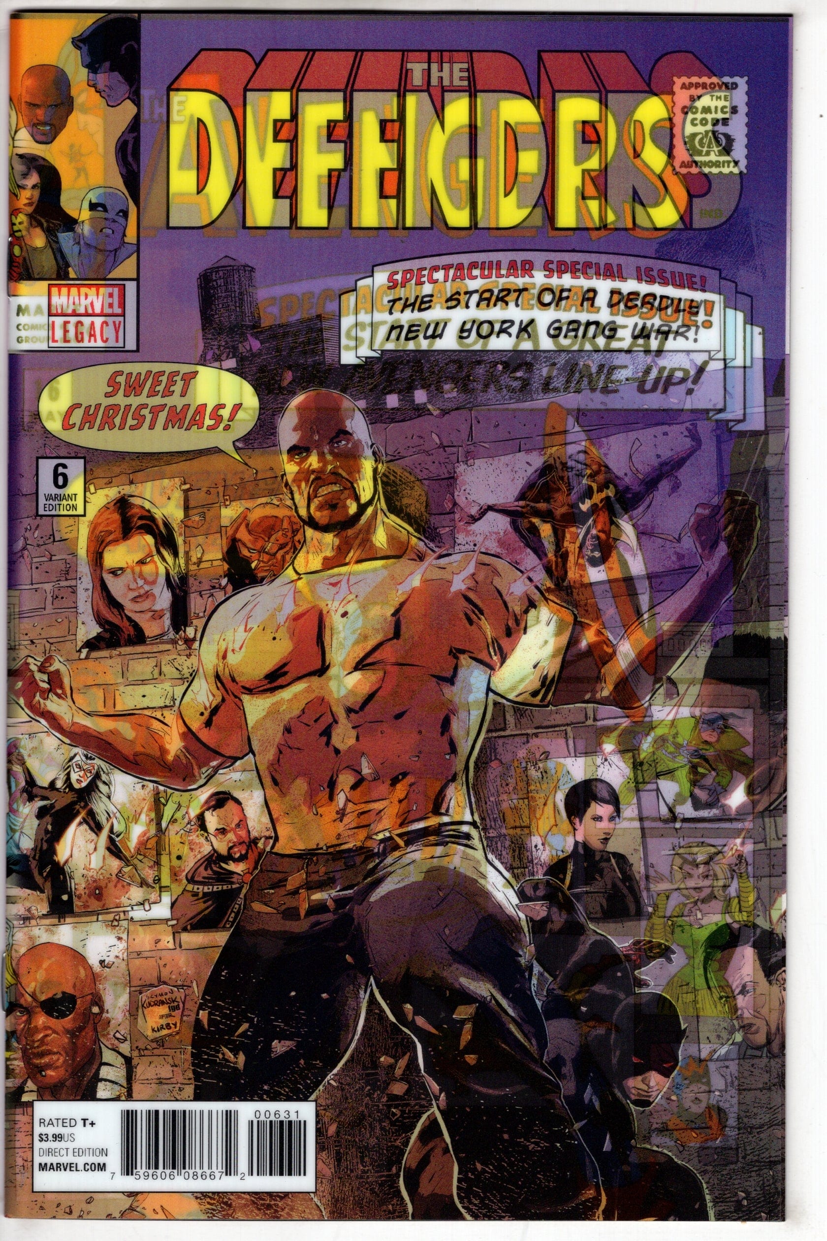 MARVEL COMICS Marvel DEFENDERS #6 KUDRANSKI LH VAR LEG