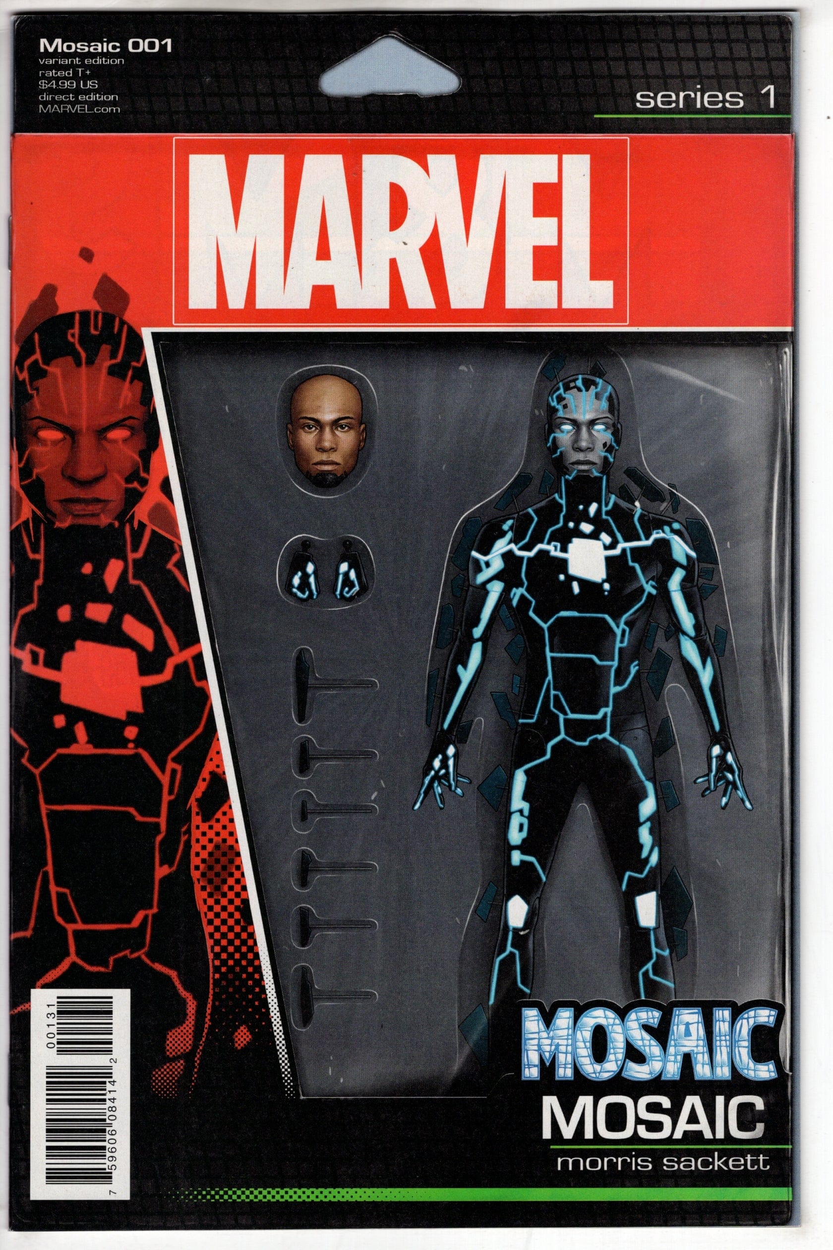 MARVEL COMICS MOSAIC #1 CHRISTOPHER ACTION FIGURE VARIANT COMIC BOOK