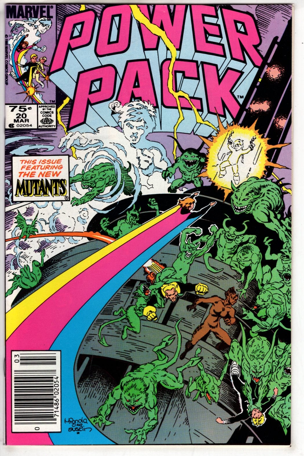 Marvel Comics Power Pack #20 (Newsstand)