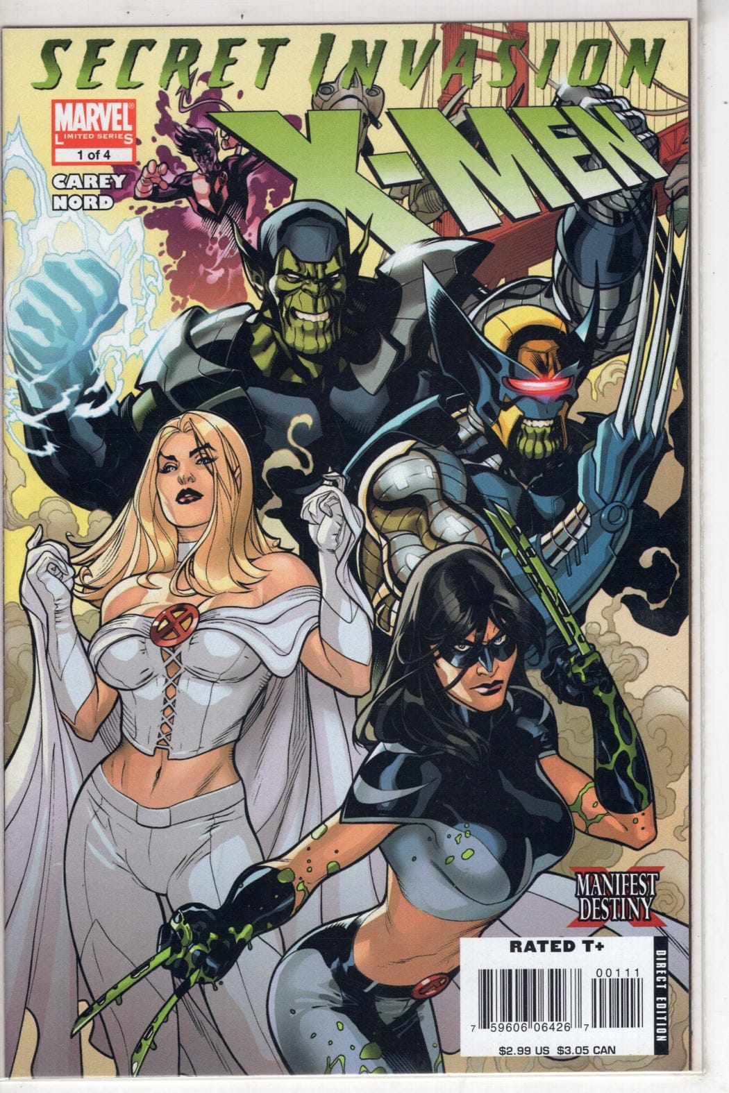 Marvel Comics Secret Invasion: X-Men #1 [VF/NM]