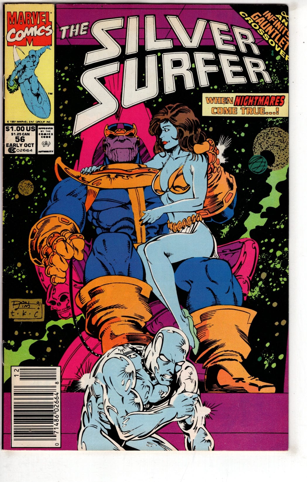 Marvel Comics Silver Surfer #56 [FINE]