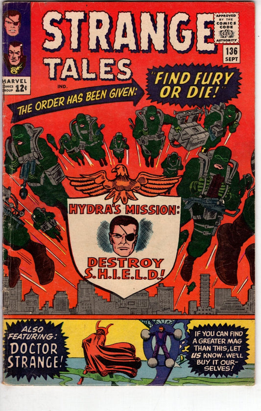 Marvel Comics Strange Tales #136 [G/VG]