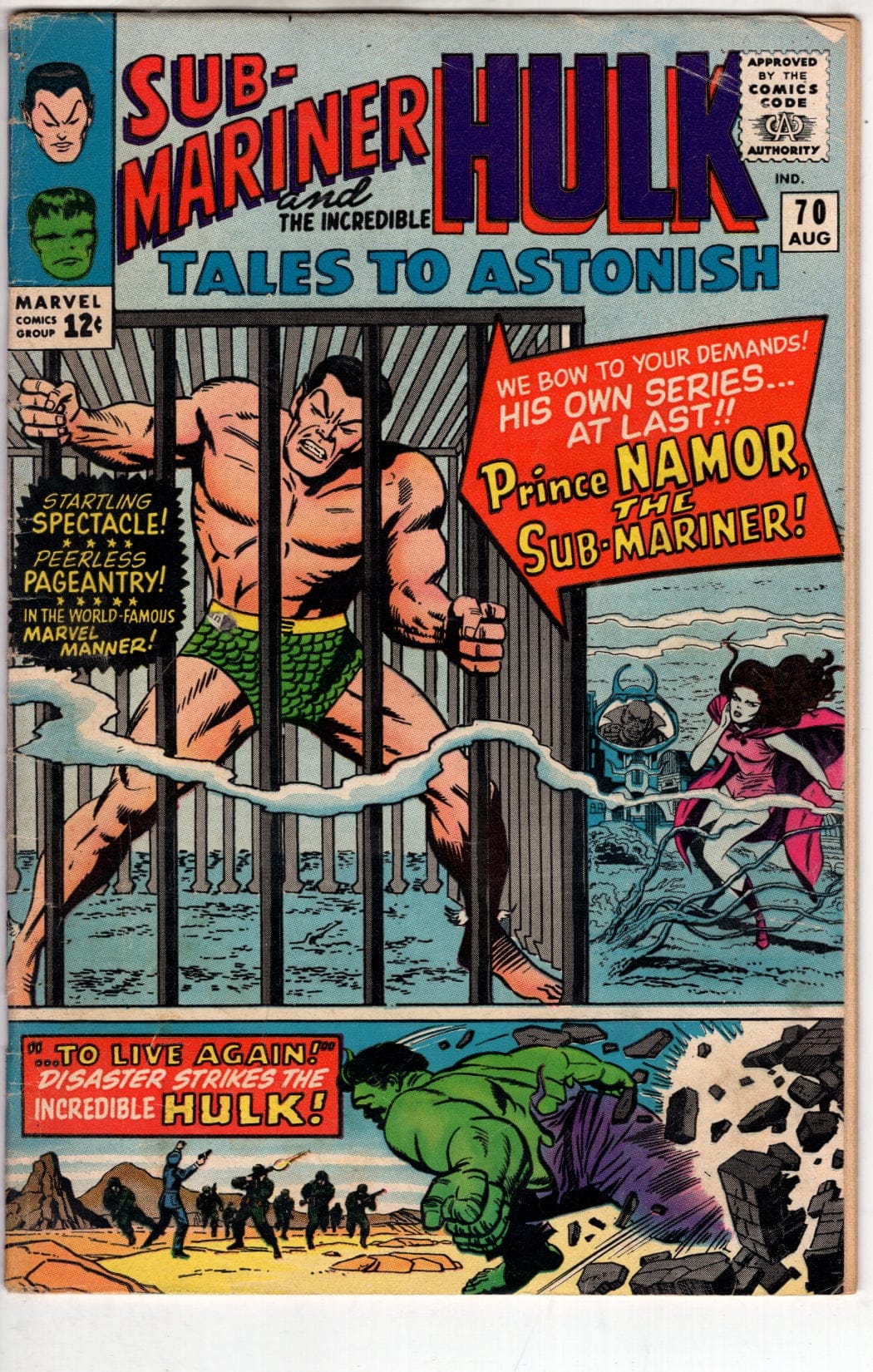 Marvel Comics Tales to Astonish #70 [VG]