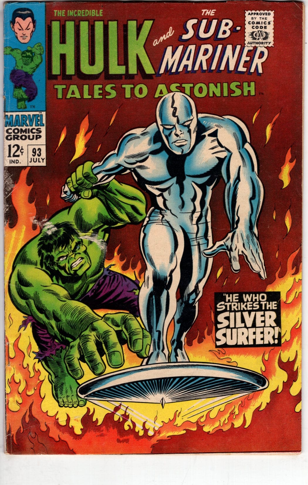 Marvel Comics Tales to Astonish #93 [VG]
