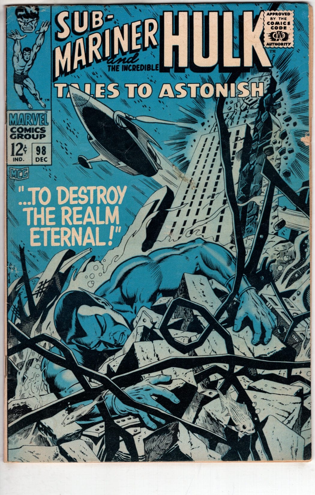Marvel Comics Tales to Astonish #98 [VG]
