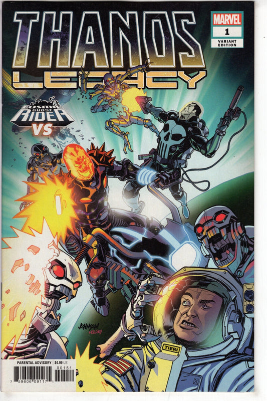 MARVEL COMICS THANOS LEGACY #1 JOHNSON COSMIC GHOST RIDER VAR