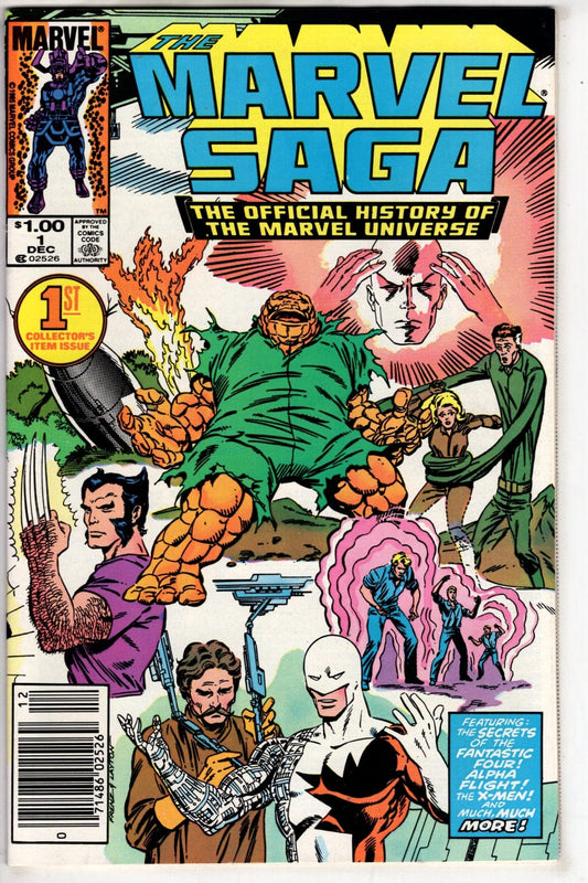 Marvel Comics The Marvel Saga The Official History of the Marvel Universe #1 (Newsstand)