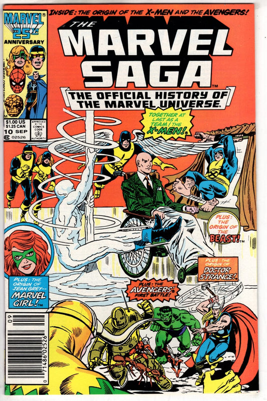 Marvel Comics The Marvel Saga The Official History of the Marvel Universe #10 (Newsstand)