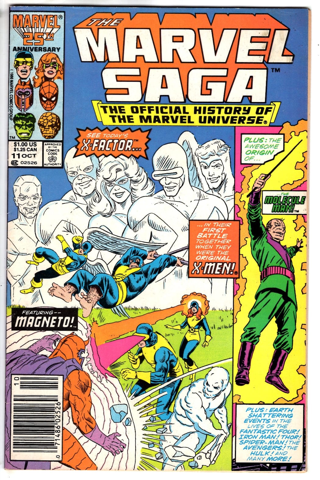 Marvel Comics The Marvel Saga The Official History of the Marvel Universe #11 (Newsstand) [FN/VF]