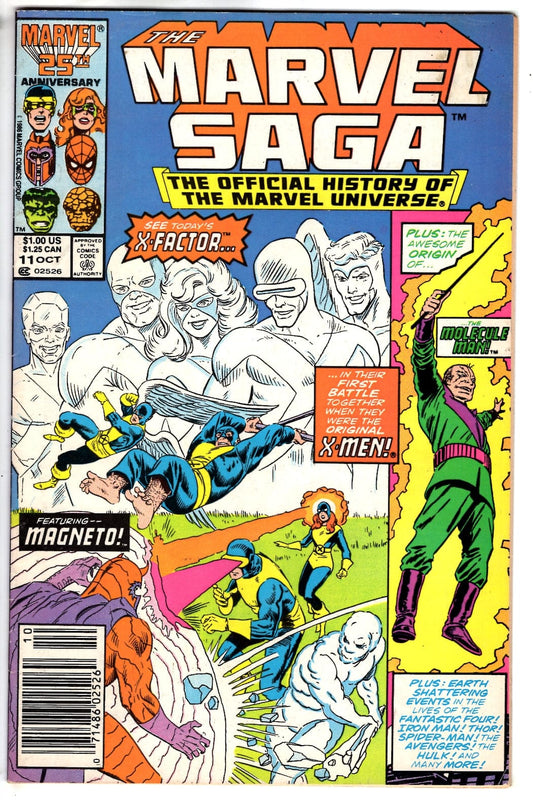 Marvel Comics The Marvel Saga The Official History of the Marvel Universe #11 (Newsstand) [FN/VF]