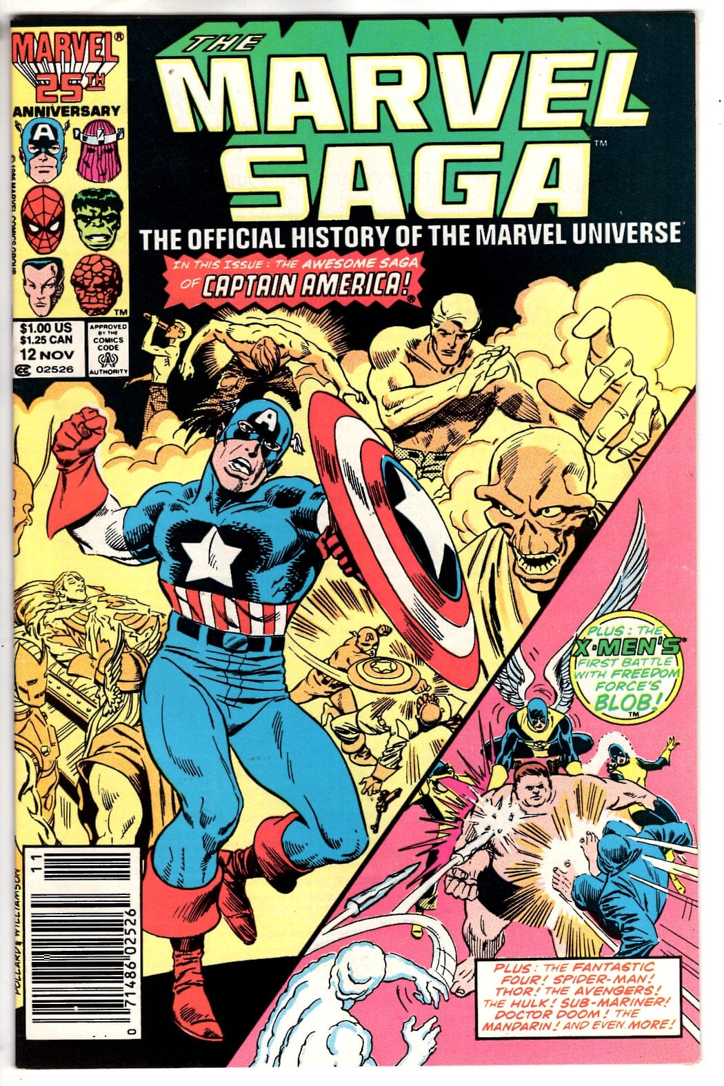 Marvel Comics The Marvel Saga The Official History of the Marvel Universe #12 (Newsstand) [FN/VF]