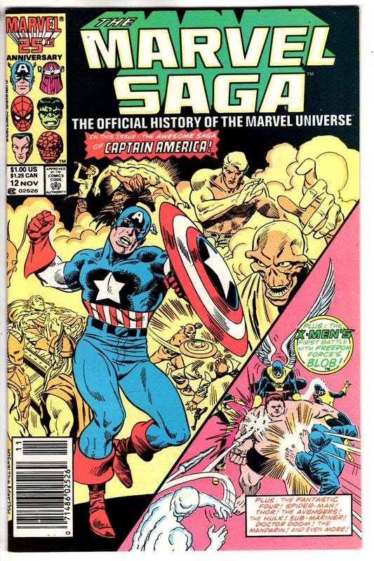 Marvel Comics The Marvel Saga The Official History of the Marvel Universe #12 (Newsstand) [FN/VF]