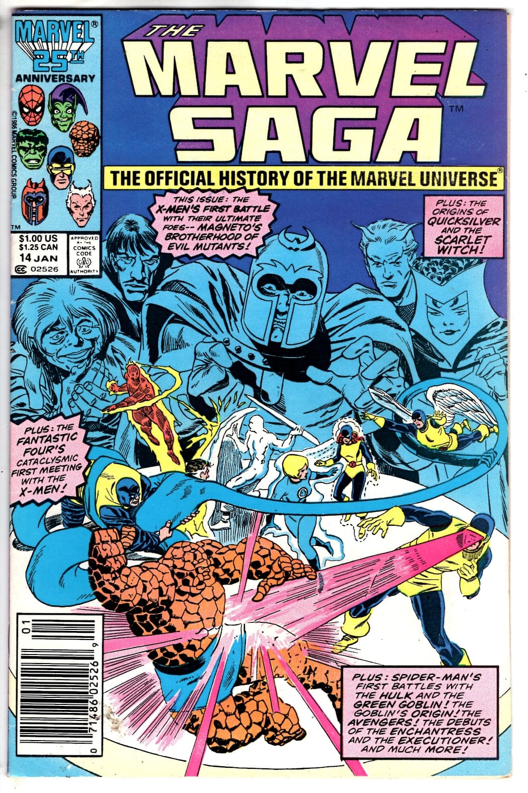 Marvel Comics The Marvel Saga The Official History of the Marvel Universe #14 (Newsstand) [FN/VF]