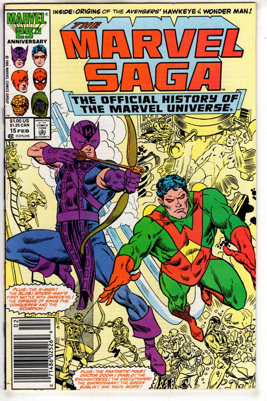 Marvel Comics The Marvel Saga The Official History of the Marvel Universe #15 (Newsstand)