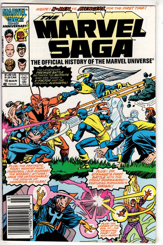 Marvel Comics The Marvel Saga The Official History of the Marvel Universe #16 (Newsstand)