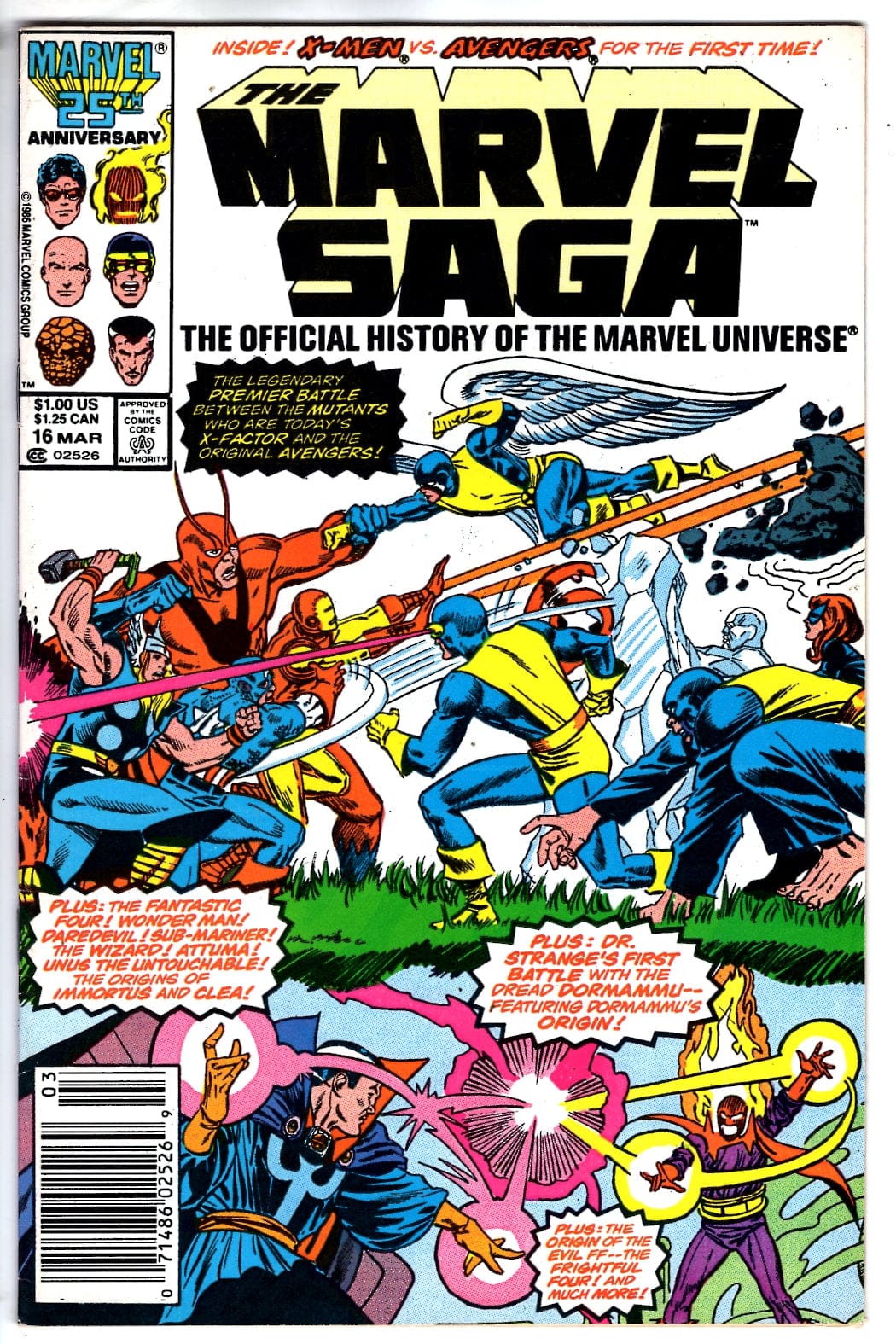 Marvel Comics The Marvel Saga The Official History of the Marvel Universe #16 (Newsstand) [FN/VF]