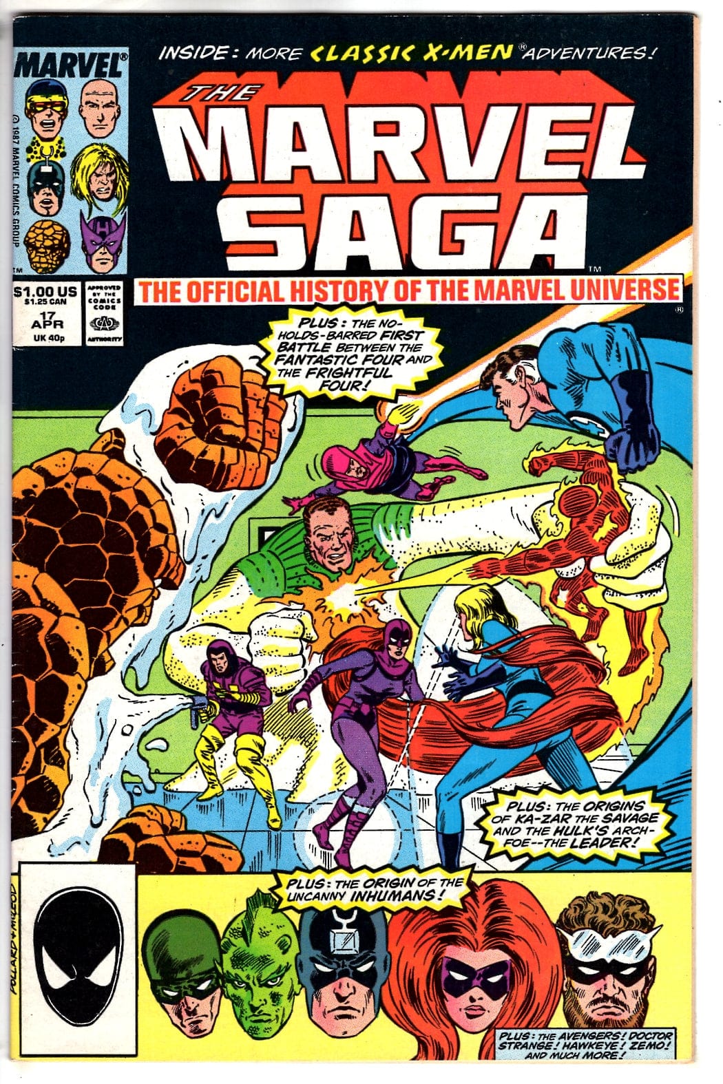Marvel Comics The Marvel Saga The Official History of the Marvel Universe #17 [FN/VF]