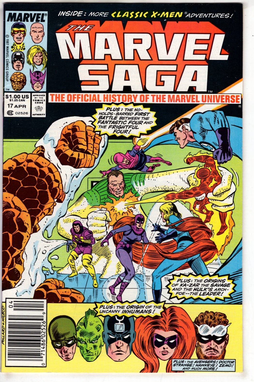Marvel Comics The Marvel Saga The Official History of the Marvel Universe #17 (Newsstand)