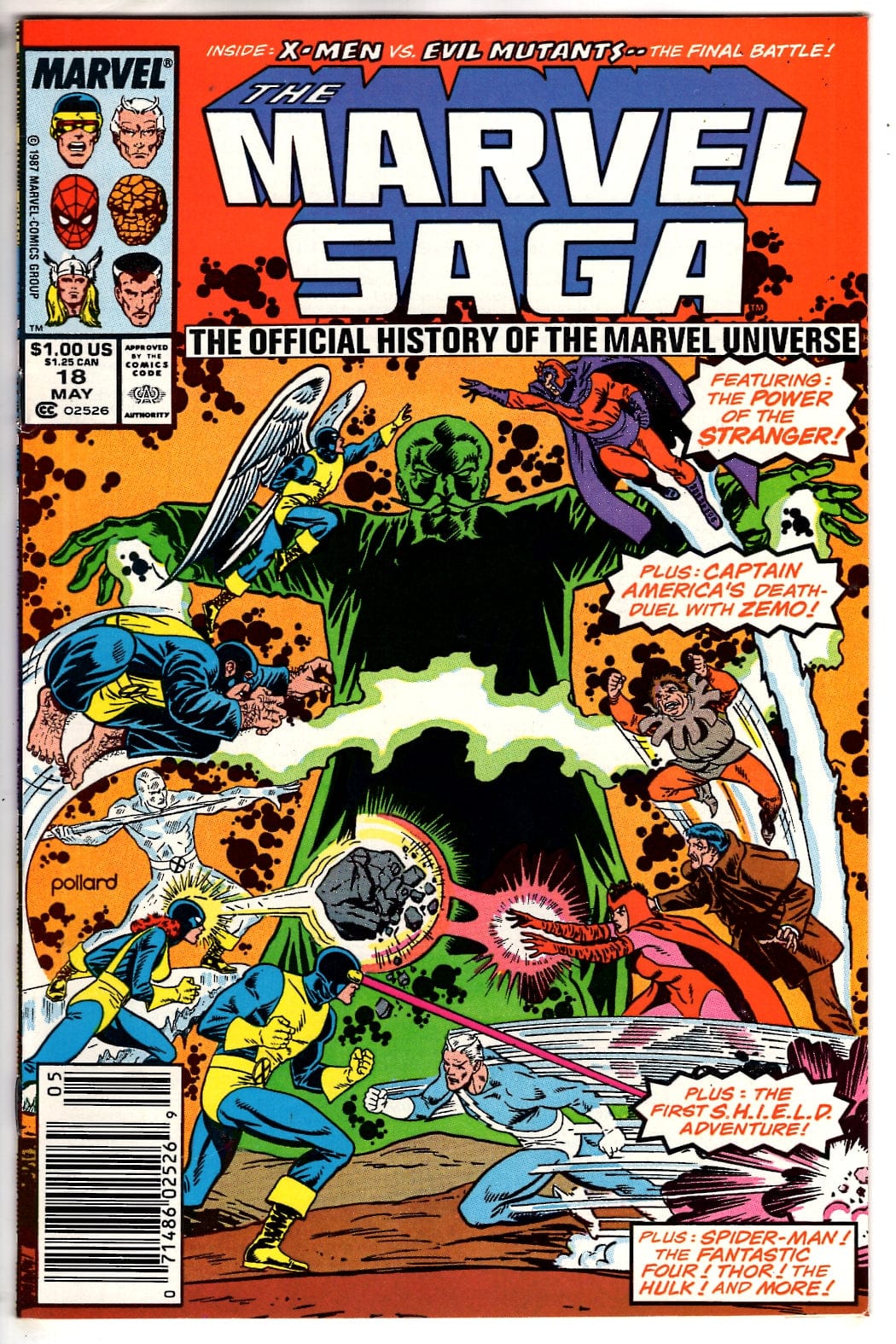 Marvel Comics The Marvel Saga The Official History of the Marvel Universe #18 (Newsstand) [FN/VF]