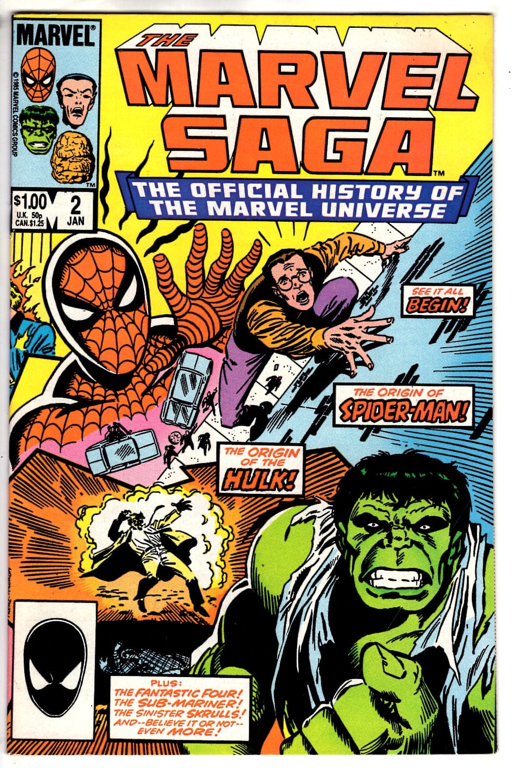 Marvel Comics The Marvel Saga The Official History of the Marvel Universe #2 [FN/VF]