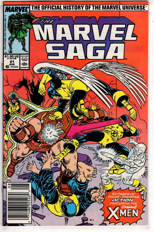 Marvel Comics The Marvel Saga The Official History of the Marvel Universe #21 (Newsstand)