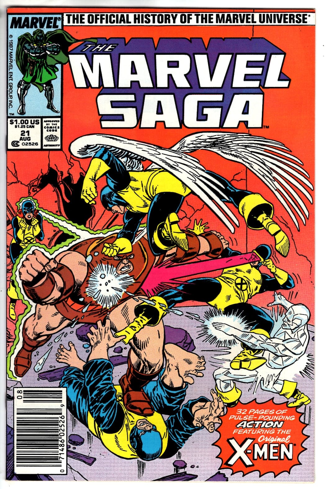 Marvel Comics The Marvel Saga The Official History of the Marvel Universe #21 (Newsstand) [FN/VF]