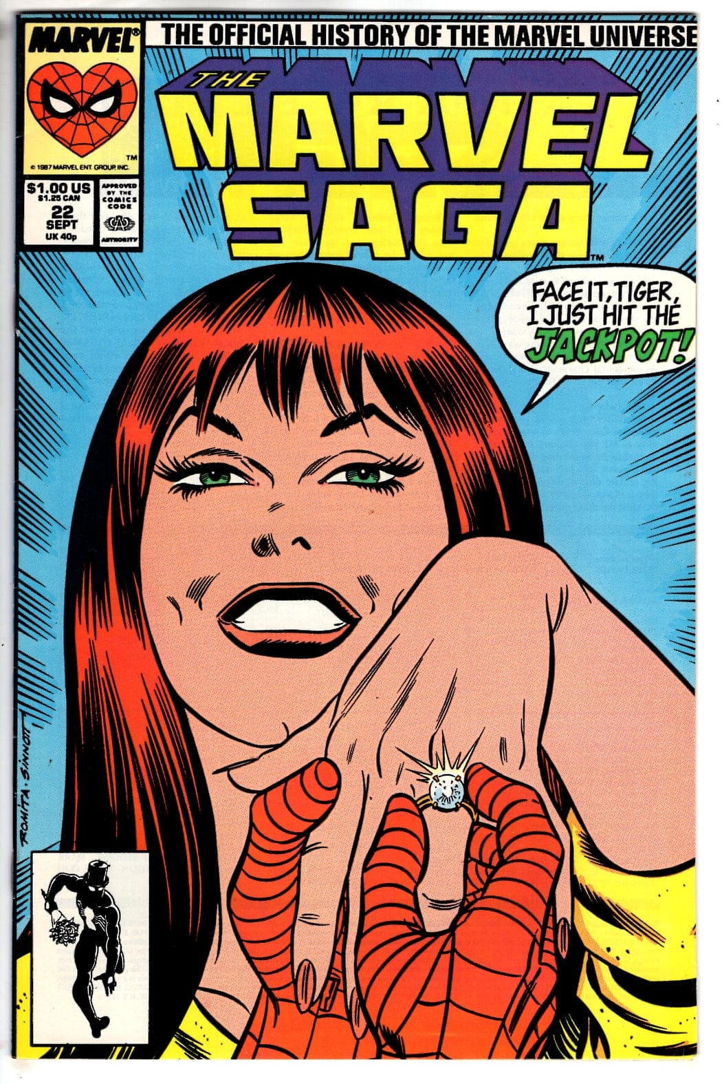 Marvel Comics The Marvel Saga The Official History of the Marvel Universe #22 [FN/VF]
