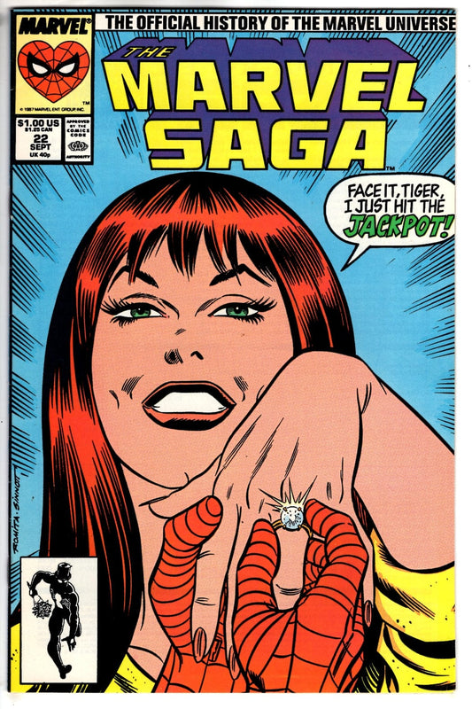 Marvel Comics The Marvel Saga The Official History of the Marvel Universe #22 [FN/VF]